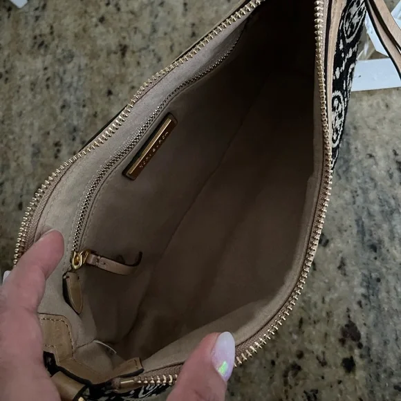 New 🖤 Tory Burch T Monogram Chenille Studio Shoulder Bag - Picture 5 of 14